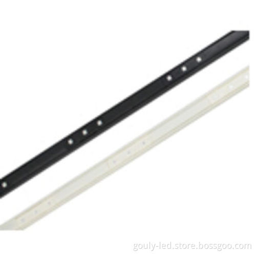 Window border system with track for storefront glass